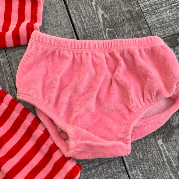 Circo Striped Velour Dress & Pantaloon Set - Picture 3 of 6